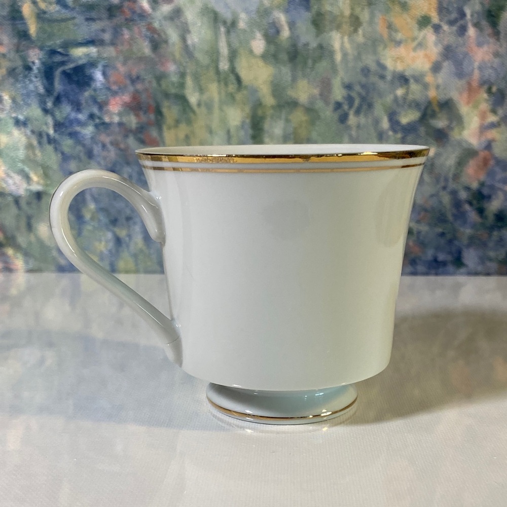 Vintage Royale Aurum Porcelain Footed Tea Cup Gold Trim Made Japan Replacement